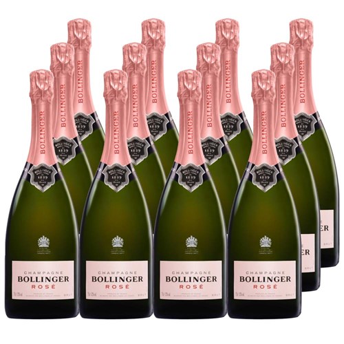 Bollinger Rose Champagne 75cl Case of 12 Champagne